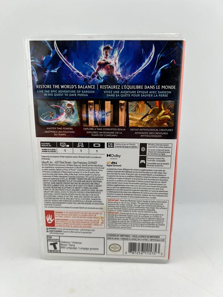 Prince Of Persia: The Lost Crown Nintendo Switch