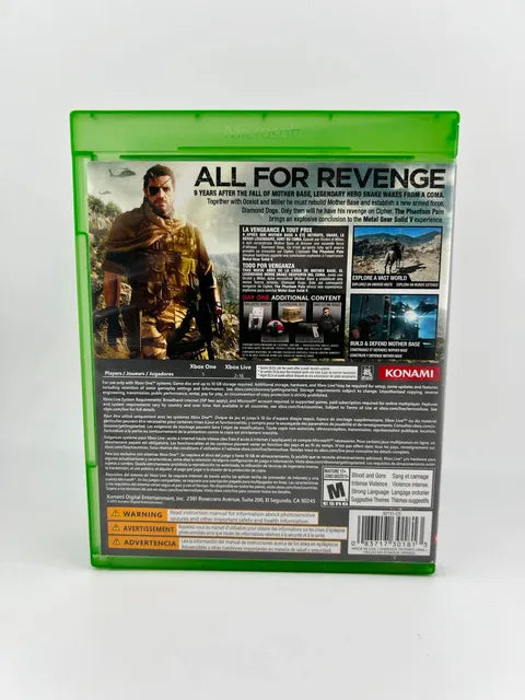 Metal Gear Solid V 5: The Phantom Pain Day One Xbox One XONE