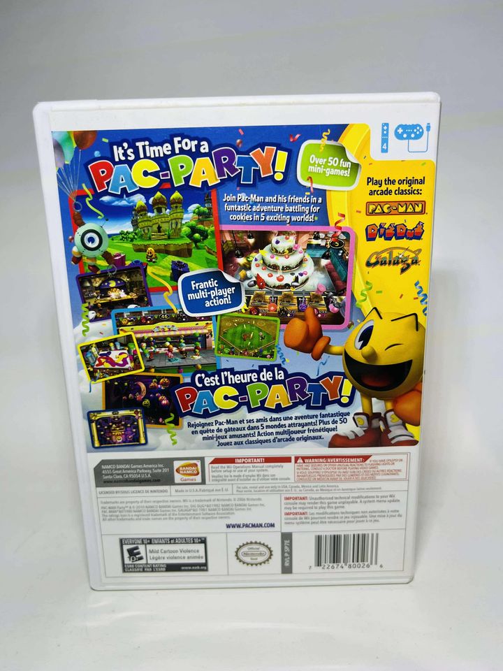 PAC-MAN PARTY NINTENDO WII - jeux video game-x