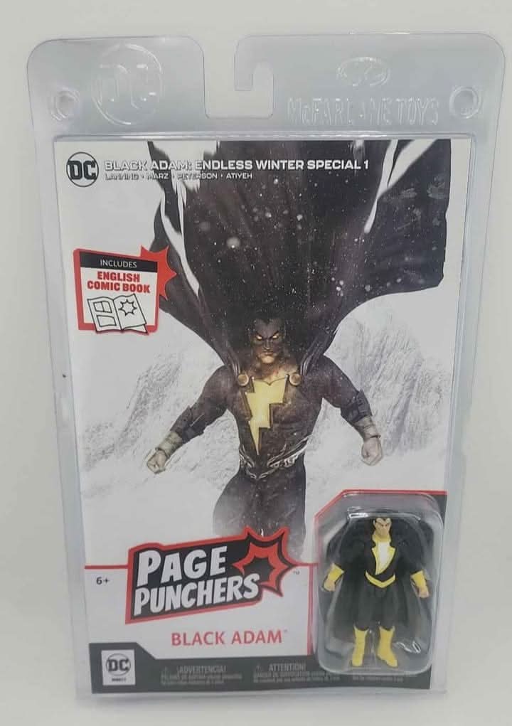 FIGURINE McFarlane Toys DC Direct Black Adam 3” Action Figure with Page Punchers Comic McFarlane toys