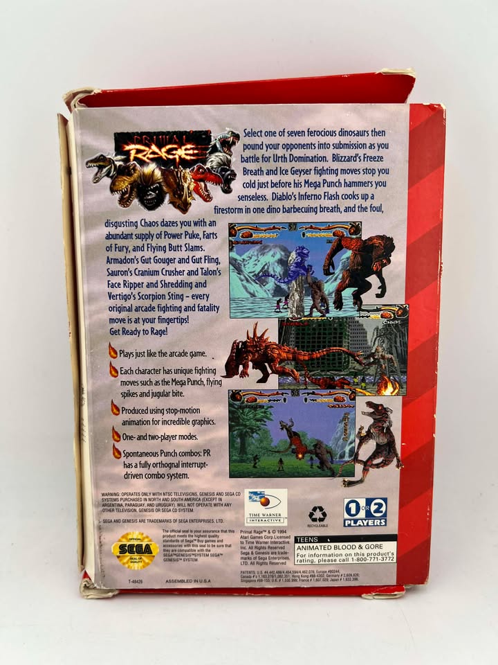 RABIA PRIMARIA (SEGA GENESIS SG)