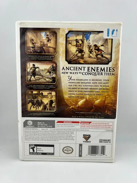Prince of Persia Rival Swords Nintendo WII