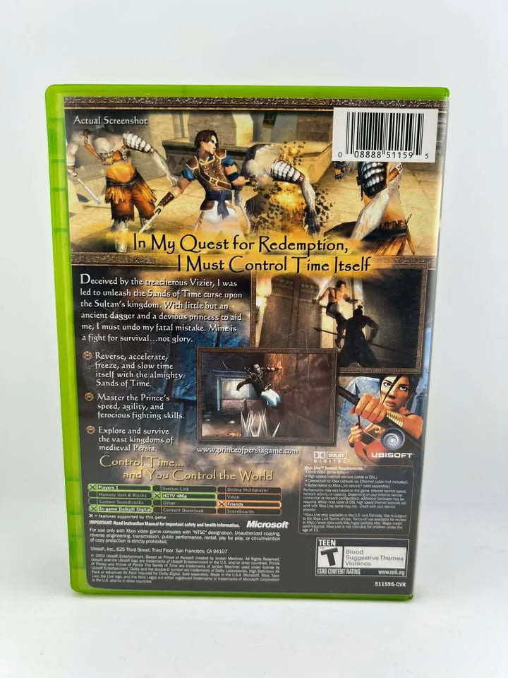 Prince of Persia The Sands of Time Xbox