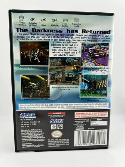 Phantasy Star Online Episode I & II Nintendo Gamecube NGC