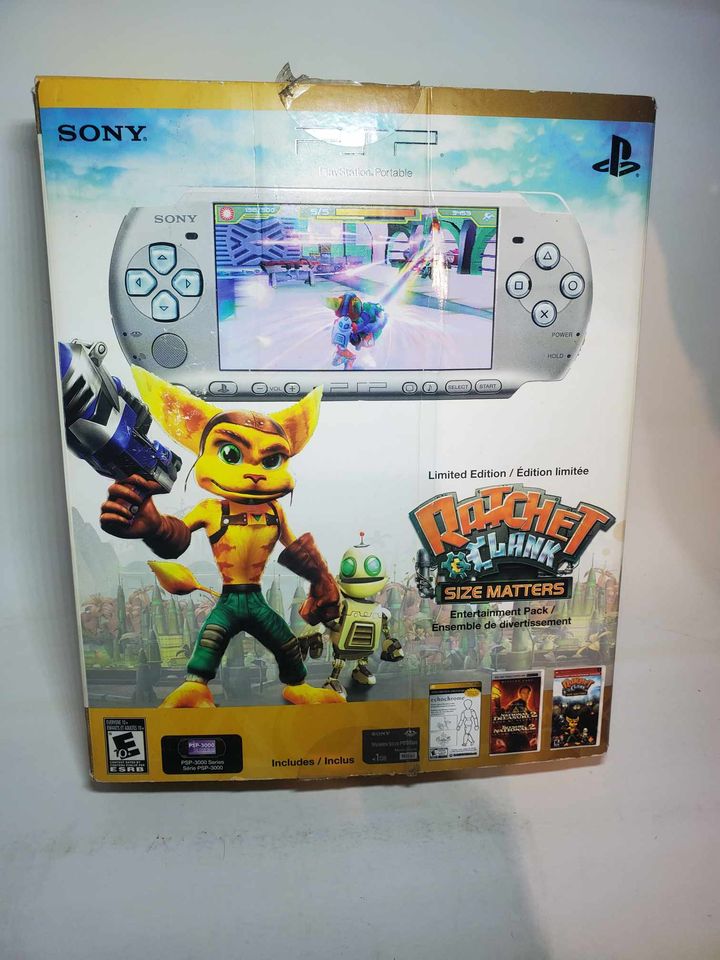 CONSOLE PLAYSTATION PORTABLE PSP 3000 LIMITED EDITION RATCHET & CLANK VERSION - jeux video game-x