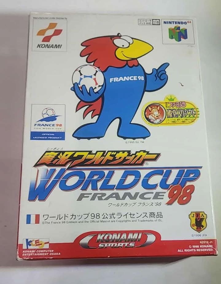 Jikkyou World Soccer: World Cup France 98 En Boite Jap Import Jn64 Konami