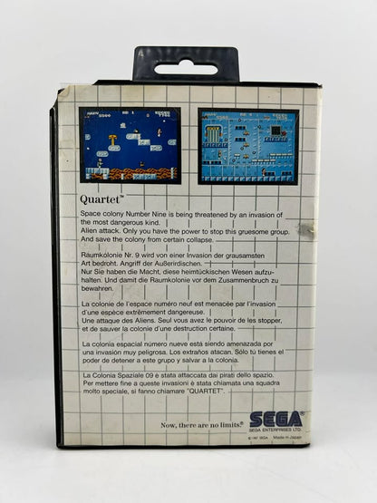QUARTET SEGA MASTER SYSTEM SMS