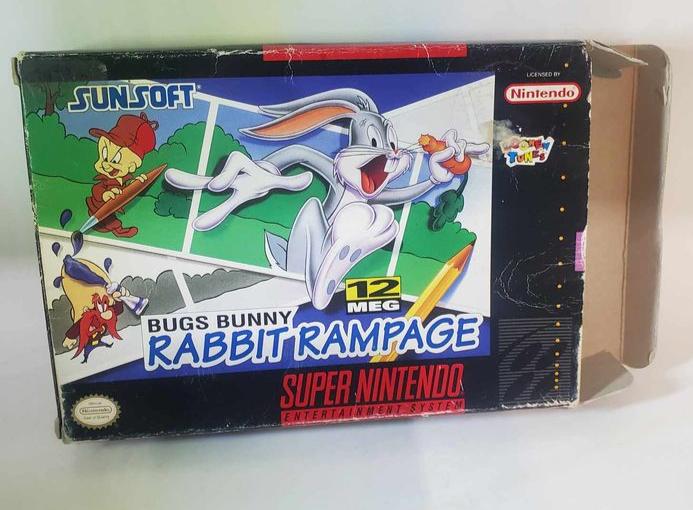 BUGS BUNNY RABBIT RAMPAGE EN BOITE SUPER NINTENDO SNES - jeux video game-x