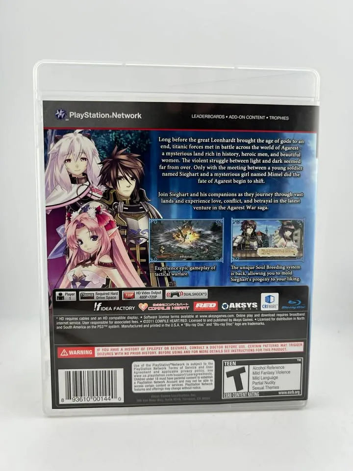 Record of Agarest War Zero Limited Edition Playstation 3 PS3