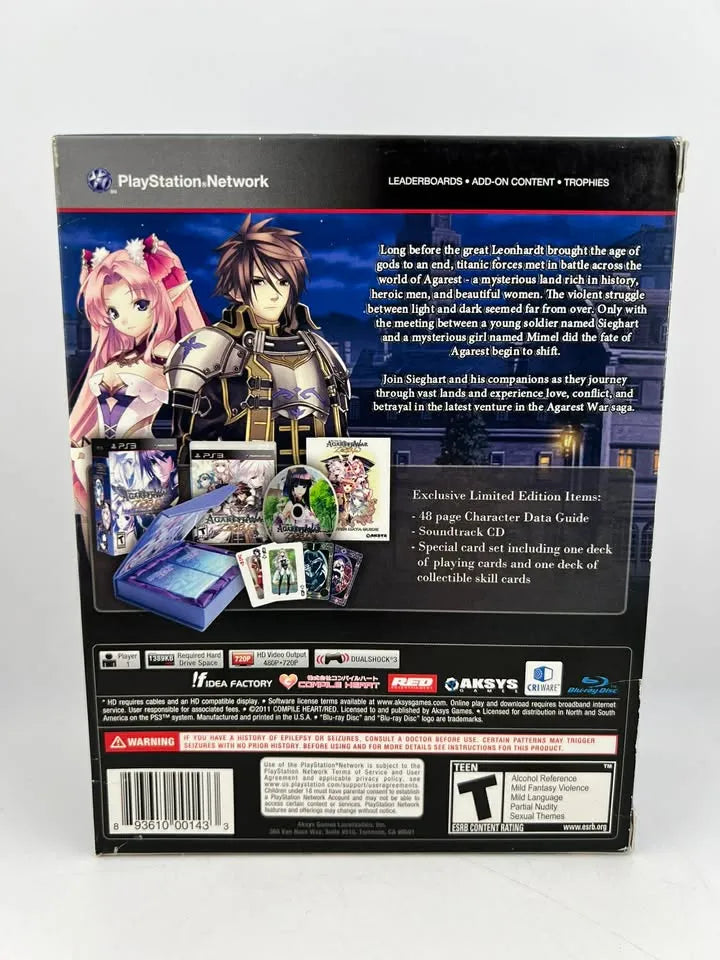 Record of Agarest War Zero Limited Edition Playstation 3 PS3