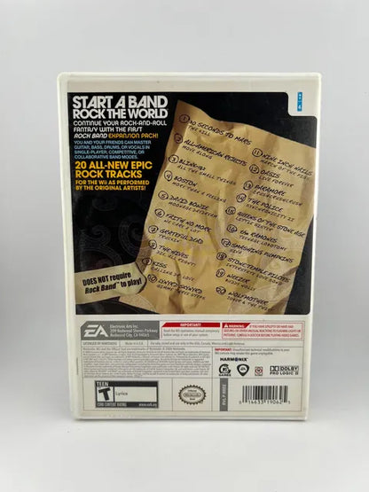 Rock Band Track Pack Volume 1 Nintendo WII
