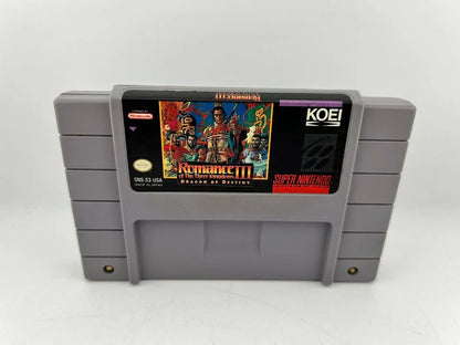 Romance of the Three Kingdoms III 3 Dragon of Destiny Super Nintendo SNES
