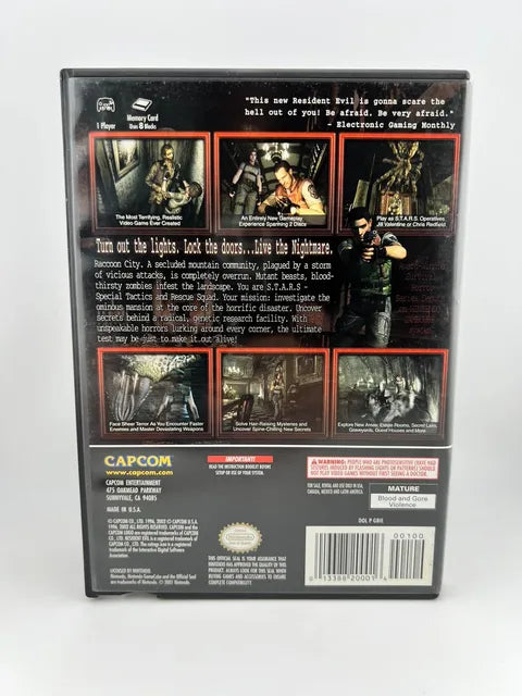 Resident Evil Nintendo Gamecube NGC