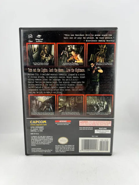 Resident Evil Nintendo Gamecube NGC