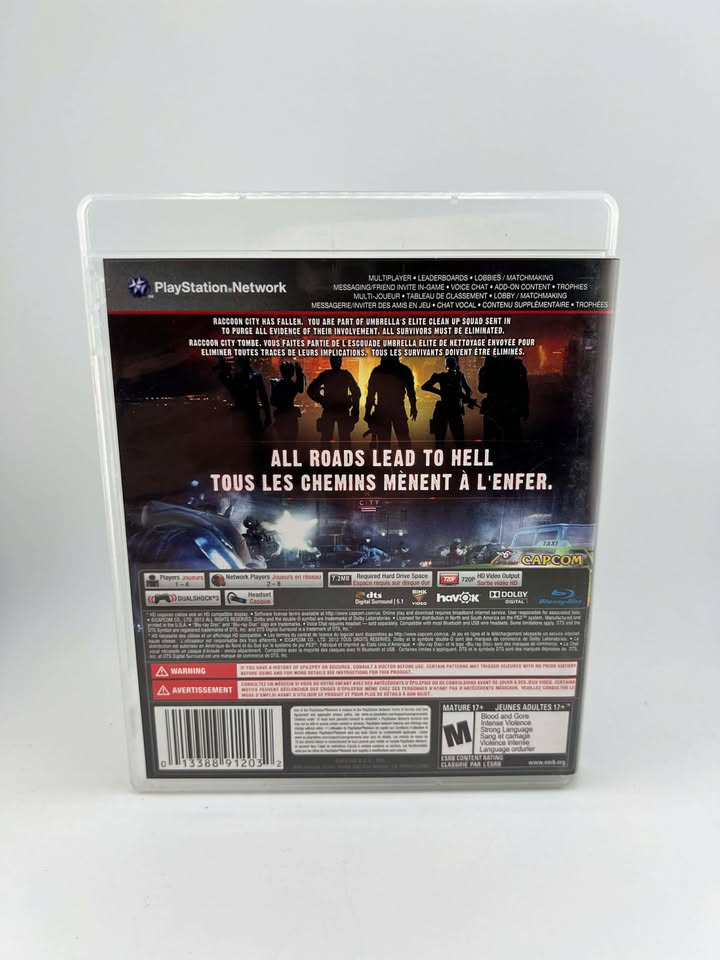 Resident Evil: Operation Raccoon City Playstation 3 Ps3