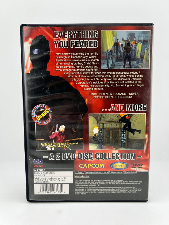 Resident Evil Code Veronica X Anniversary Edition Playstation 2 PS2