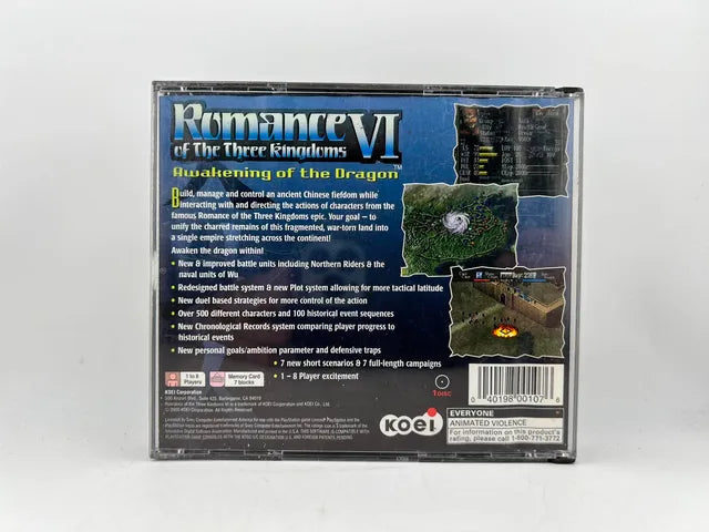 Romance of the Three Kingdoms VI 6 Playstation PS1