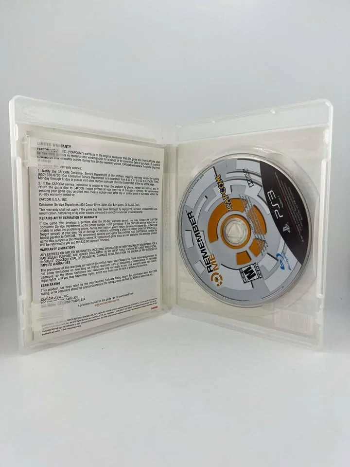 Remember Me Playstation 3 PS3