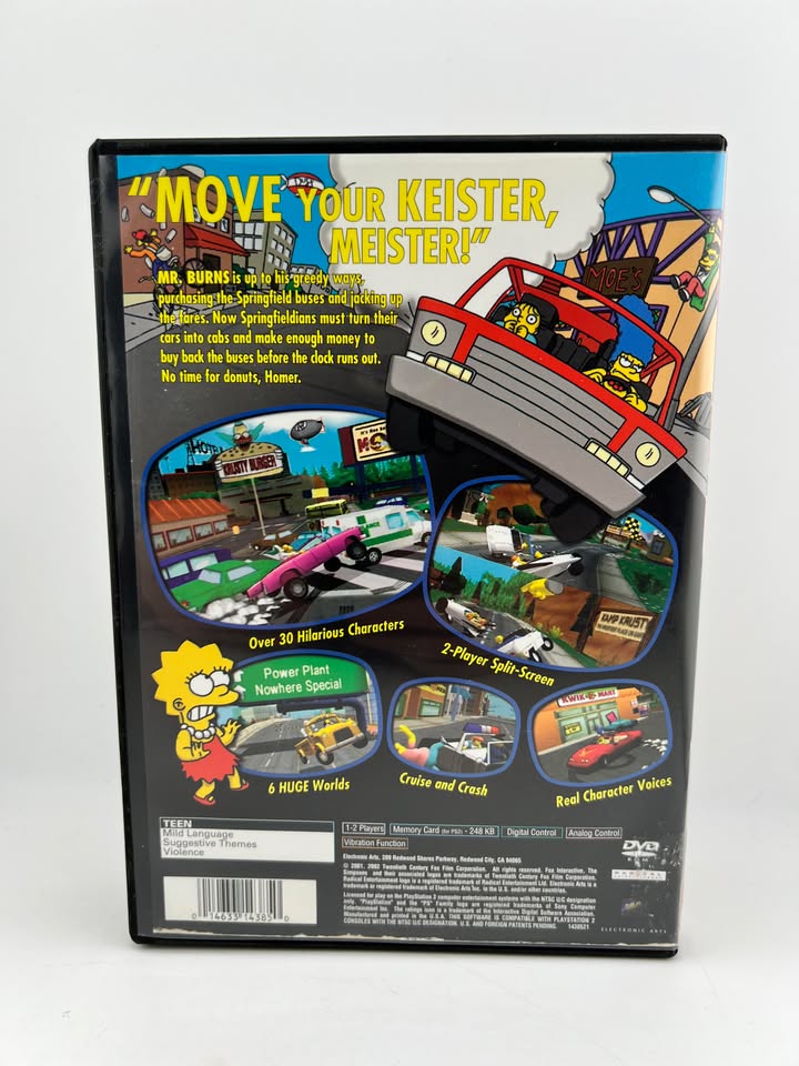 The Simpsons Road Rage Greatest Hits Playstation 2 PS2