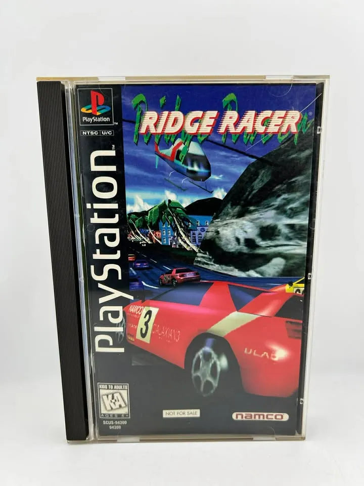 Ridge Racer Not For Sale Long Box Playstation PS1