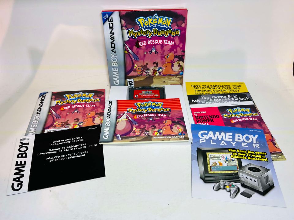 POKEMON MYSTERY DUNGEON RED RESCUE TEAM EN BOITE GAME BOY ADVANCE GBA - jeux video game-x