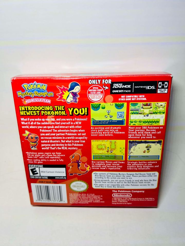 POKEMON MYSTERY DUNGEON RED RESCUE TEAM EN BOITE GAME BOY ADVANCE GBA - jeux video game-x