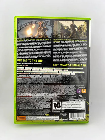 Red Dead Redemption Undead Nightmare Xbox 360 X360