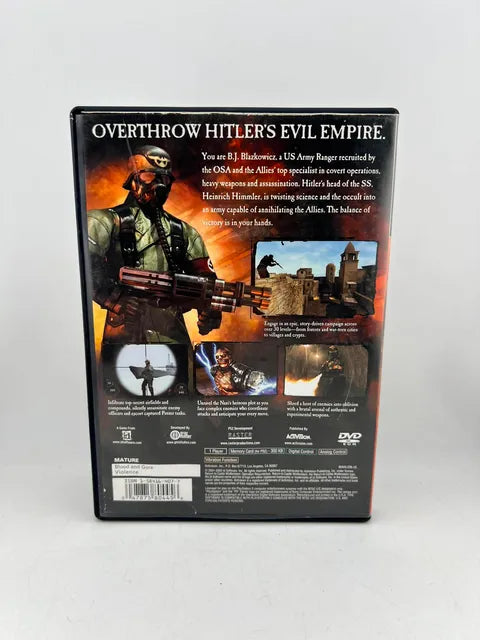Return to Castle Wolfenstein Playstation 2 PS2