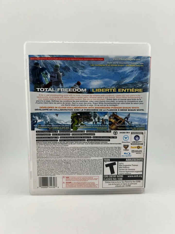 Shaun White Snowboarding Playstation 3 PS3