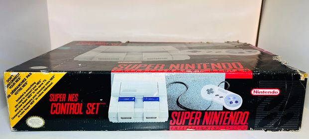 CONSOLE SUPER NINTENDO CONTROL SET SYSTEM SNES SNS-001 EN BOITE - jeux video game-x