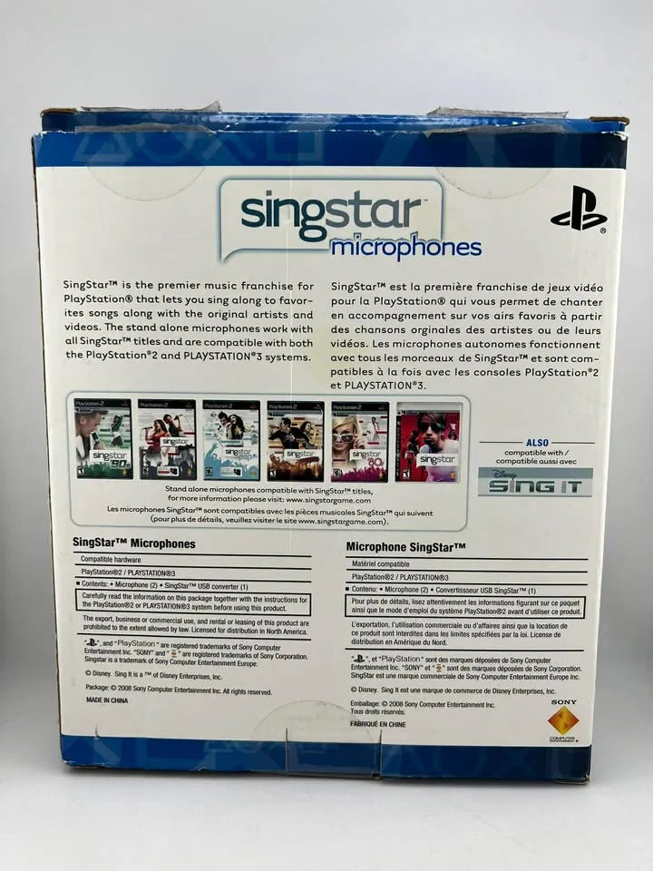 Singstar Microphones Playstation 2 et 3 PS2 PS3