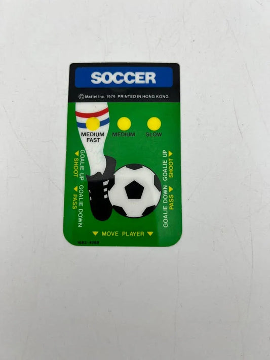 Carte d’overlay Soccer Intellivision Intel