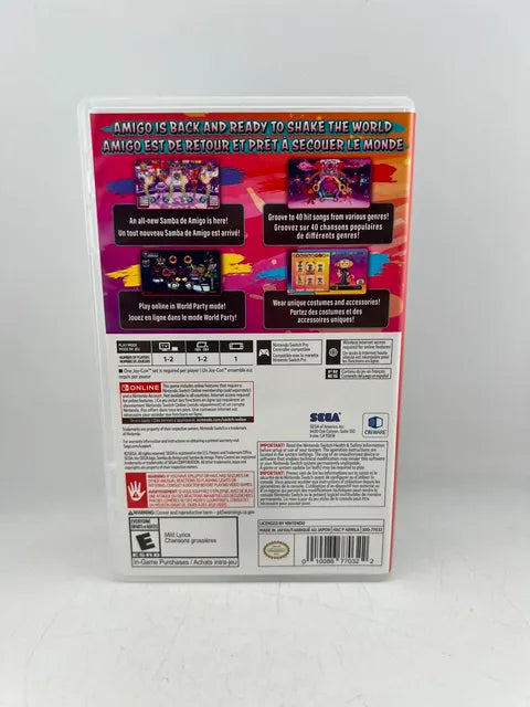 Samba de Amigo: Party Central Nintendo Switch