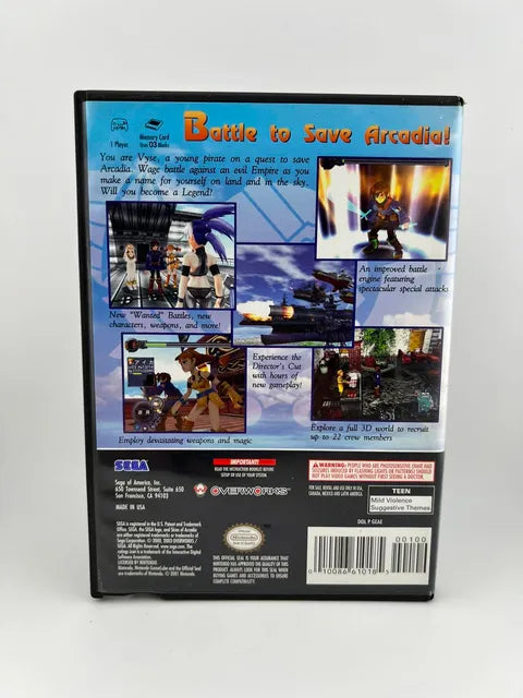 Skies of Arcadia Legends Nintendo Gamecube NGC