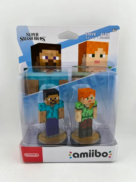 Steve And Alex 2 Pack Amiibo Smash Series