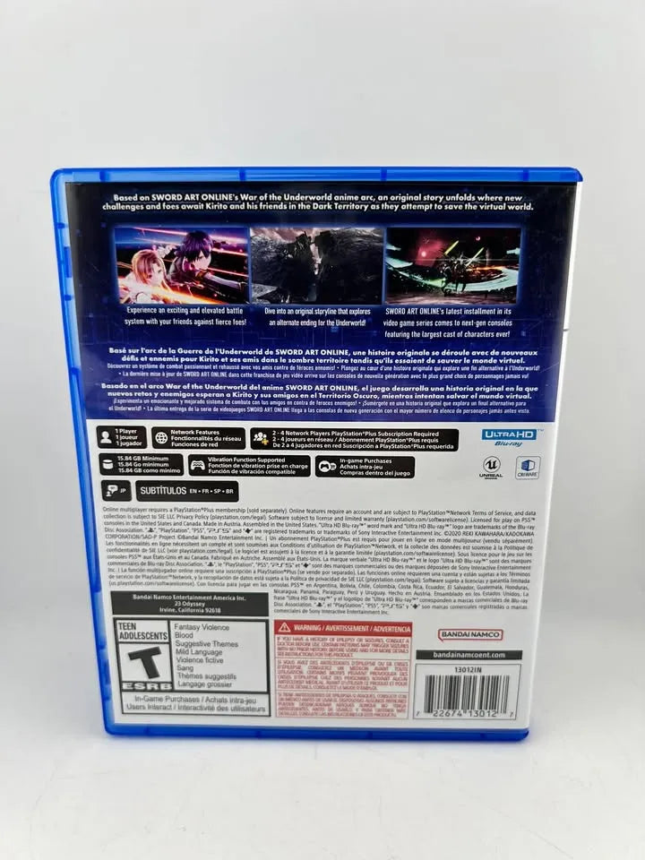 Sword Art Online: Last Recollection Playstation 5 PS5