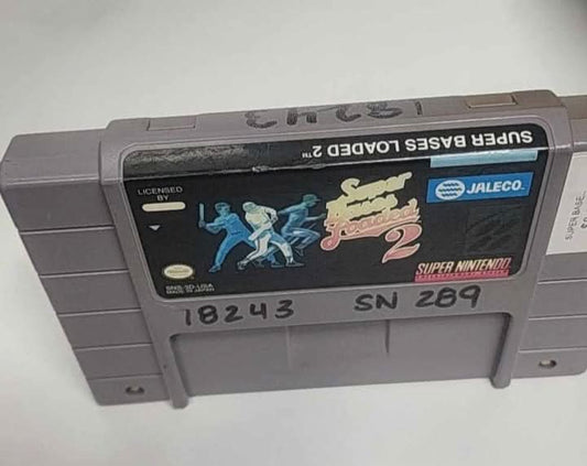 SUPER BASES LOADED 2 SUPER NINTENDO SNES jeux video game-x