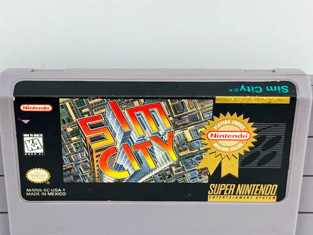 SimCity Player's Choice Super Nintendo SNES