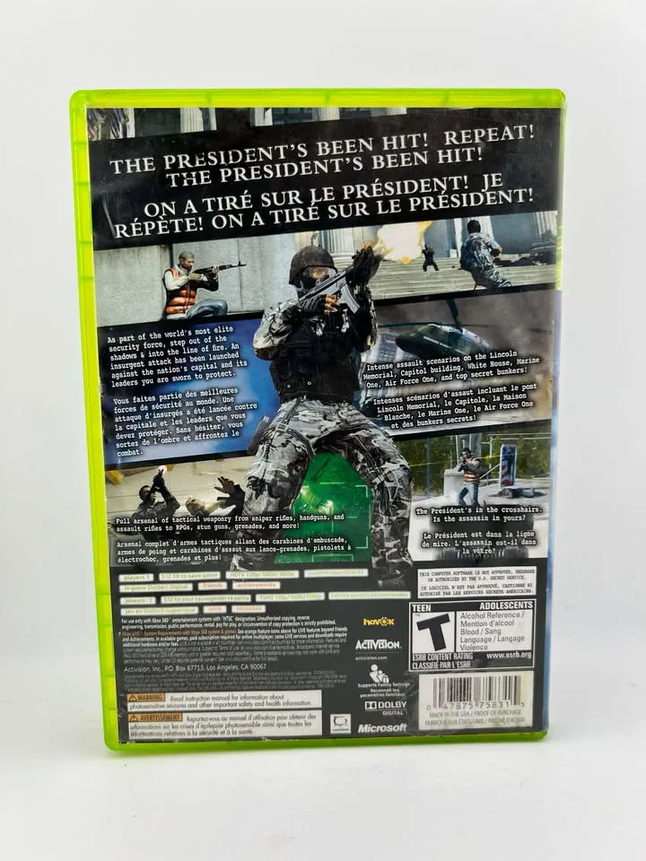 Secret Service Ultimate Sacrifice Xbox 360 X360