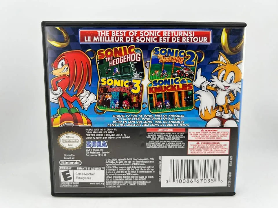 Sonic Classic Collection Nintendo DS