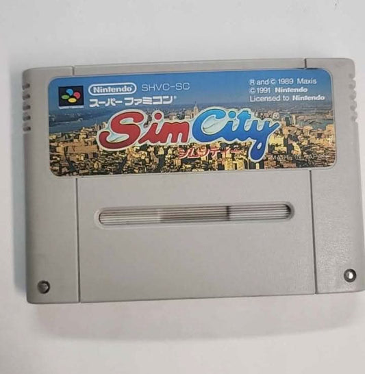 SIMCITY SUPER FAMICOM SHVC-SC Jap Import JSNES jeux video game-x