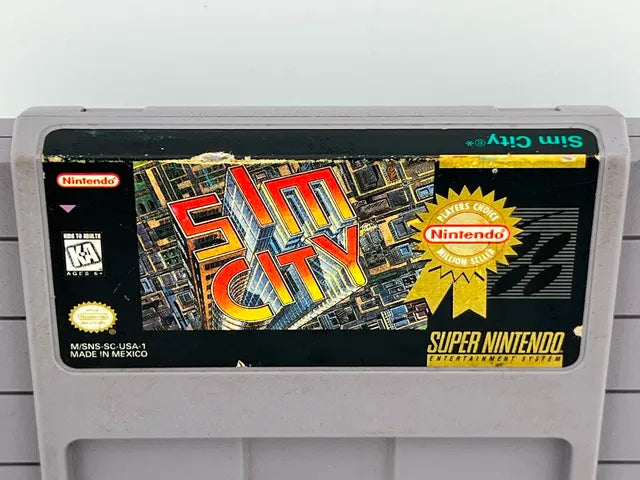 SimCity Player's Choice Super Nintendo SNES