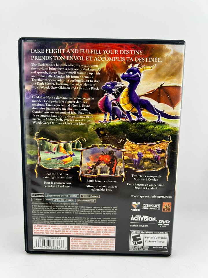 The Legend of Spyro Dawn of the Dragon Playstation 2 PS2