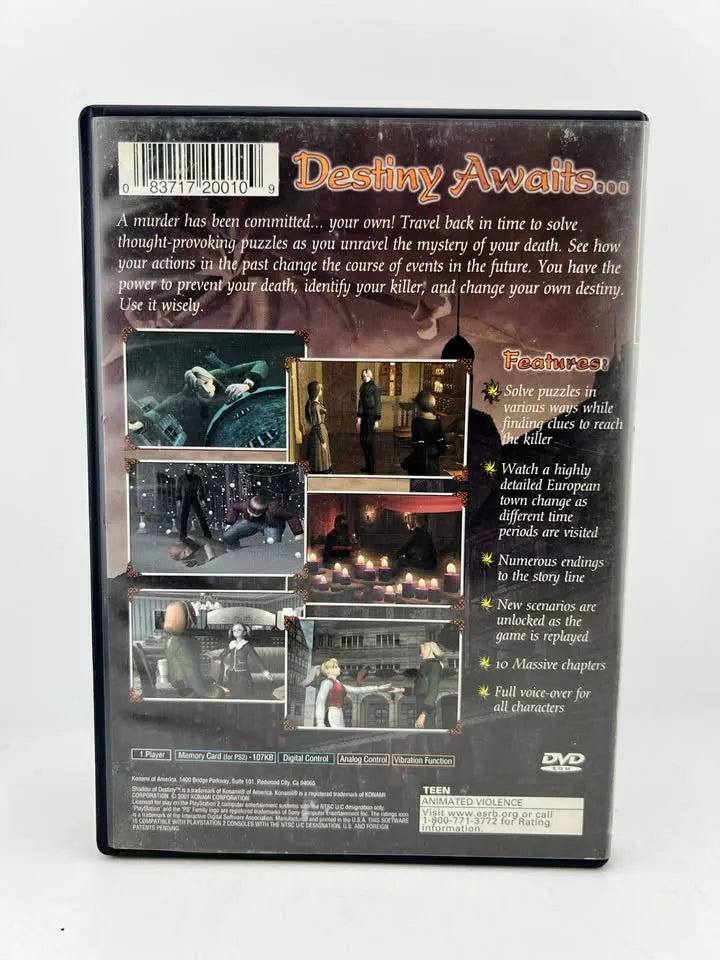 Shadow of Destiny Playstation 2 PS2