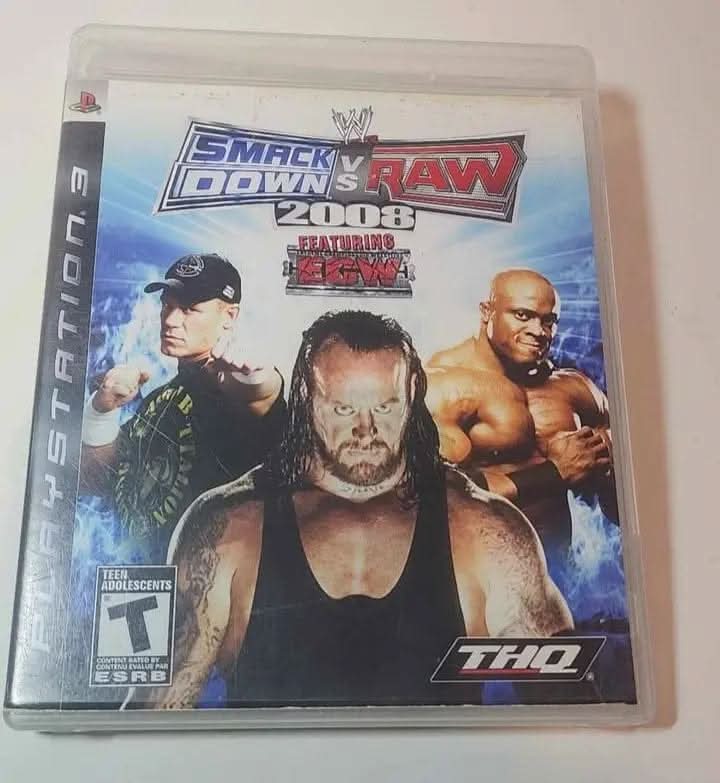 WWE Smackdown vs. Raw 2008 Playstation 3 PS3 jeux video game-x