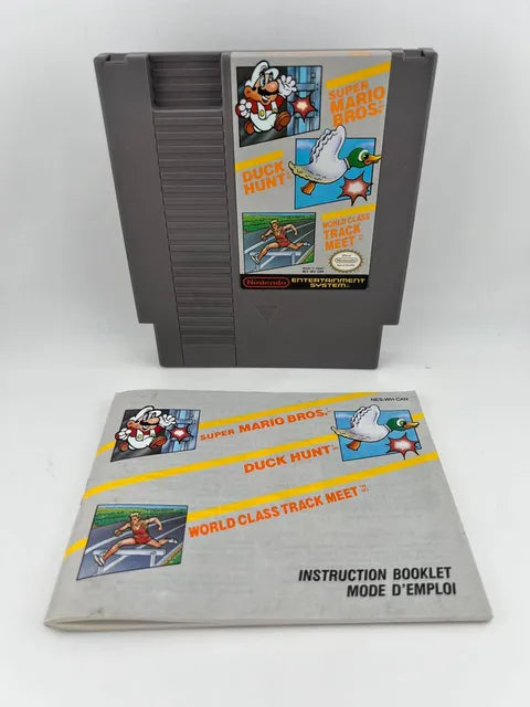 Super Mario Bros./Duck Hunt/World Class Track Meet CAN Version Nintendo Nes