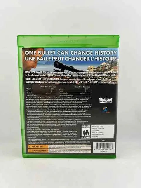 Sniper Elite 4 Xbox One Xone