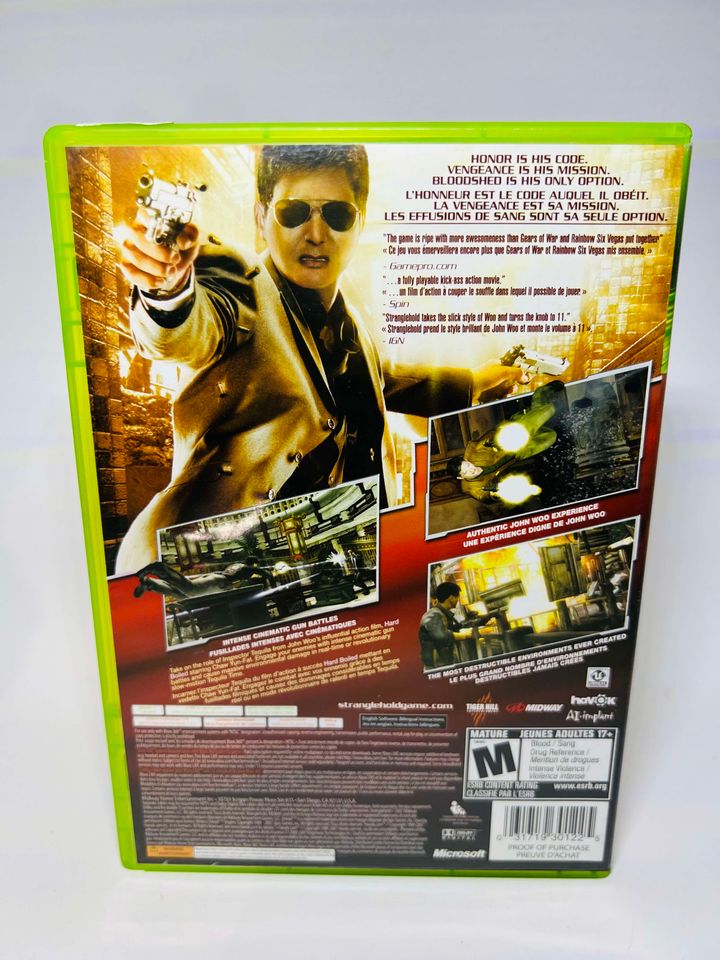 STRANGLEHOLD XBOX 360 X360 - jeux video game-x