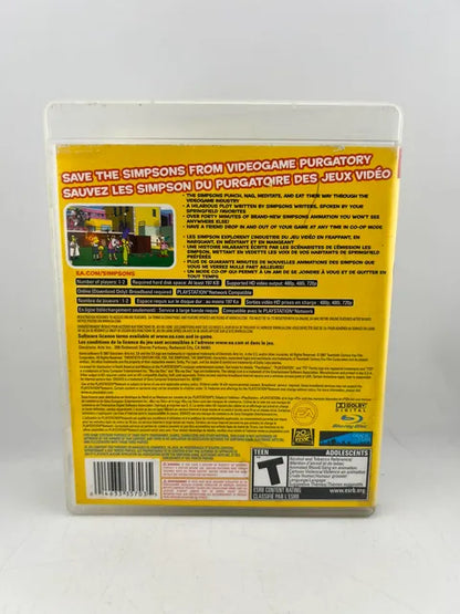The Simpsons Game Playstation 3 PS3