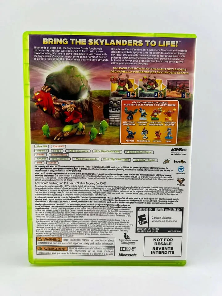 Skylanders Giants Xbox 360 X360